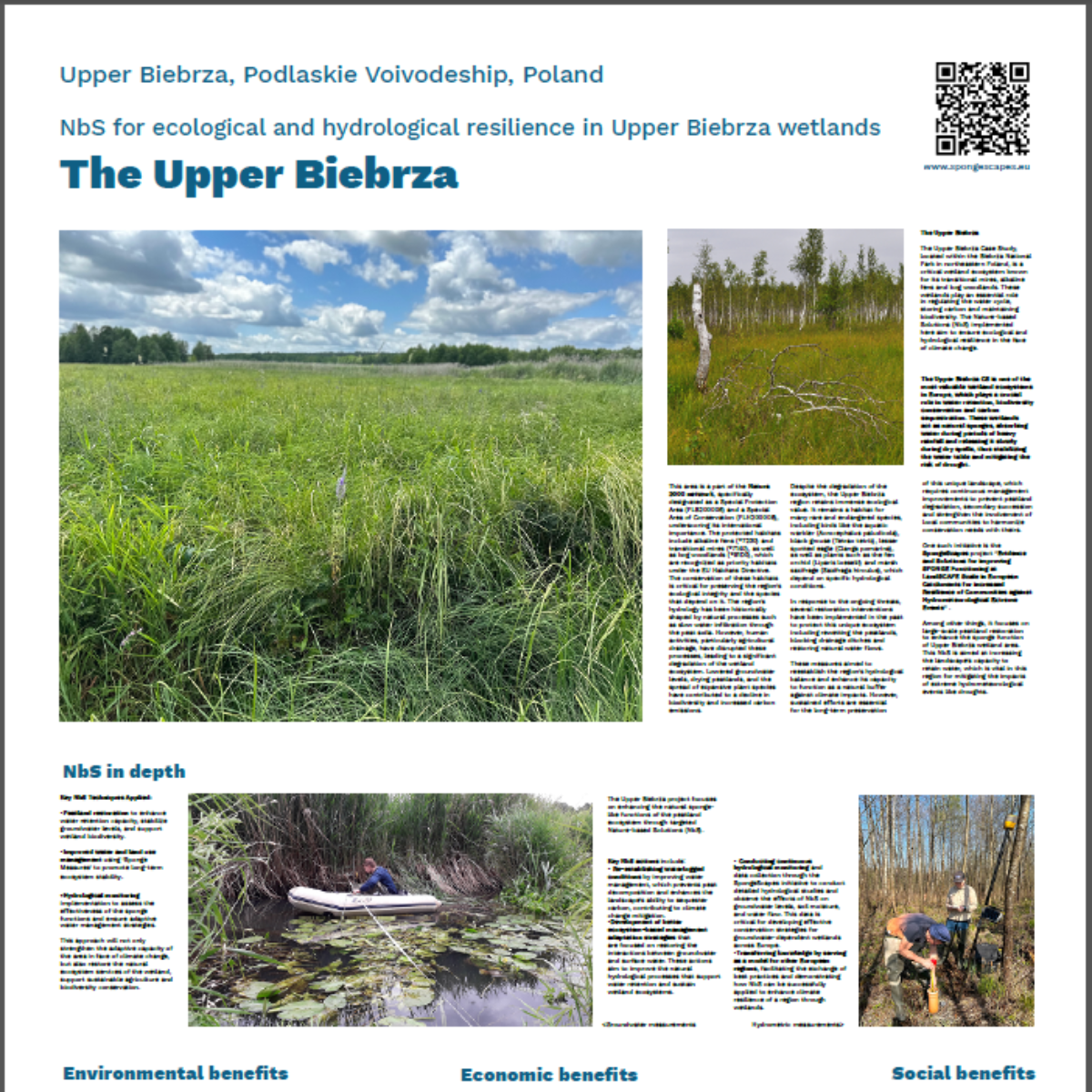 Scientific Posters : NbS for ecological and hydrological resilience in Upper Biebrza wetlands