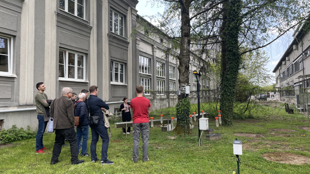 National Sponge Day in Slovenia: participants visit the experimental plot iat the University of Ljubljana